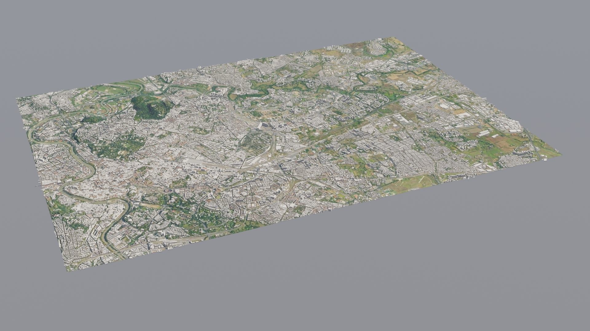City low poly map 3D model_18