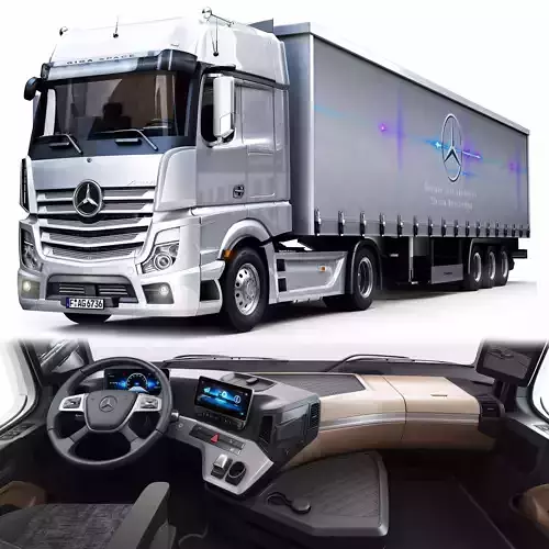 Benz new actros 3D model