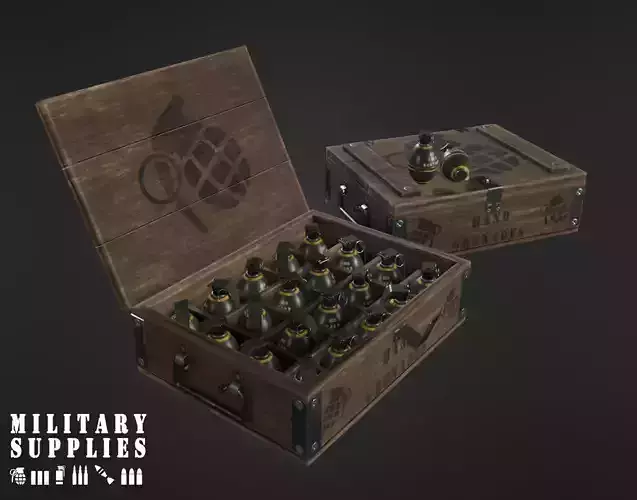 Military Supplies Pack - Grenade Boxes