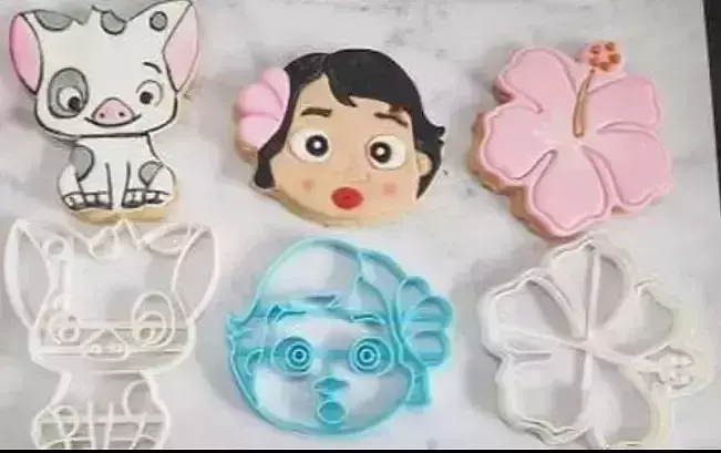 Moana cerdito flor hawaiana Cookie Cutter 3D print model