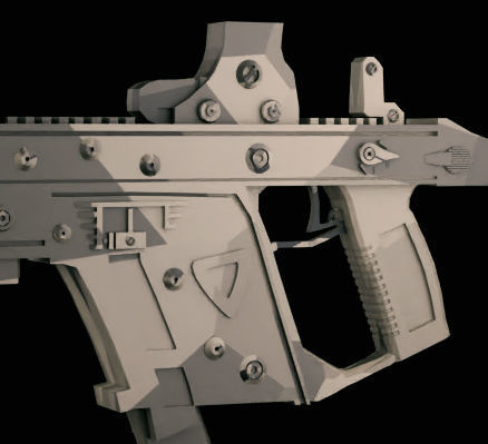 Kriss Vector Low-poly 3D model_4