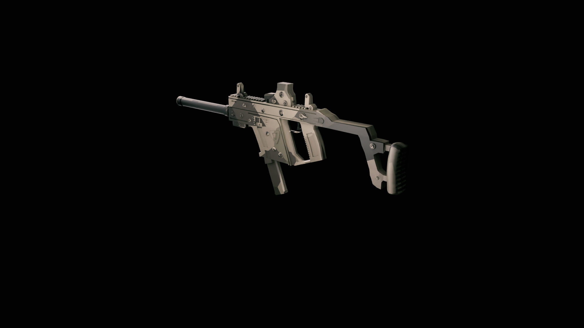 Kriss Vector Low-poly 3D model_2