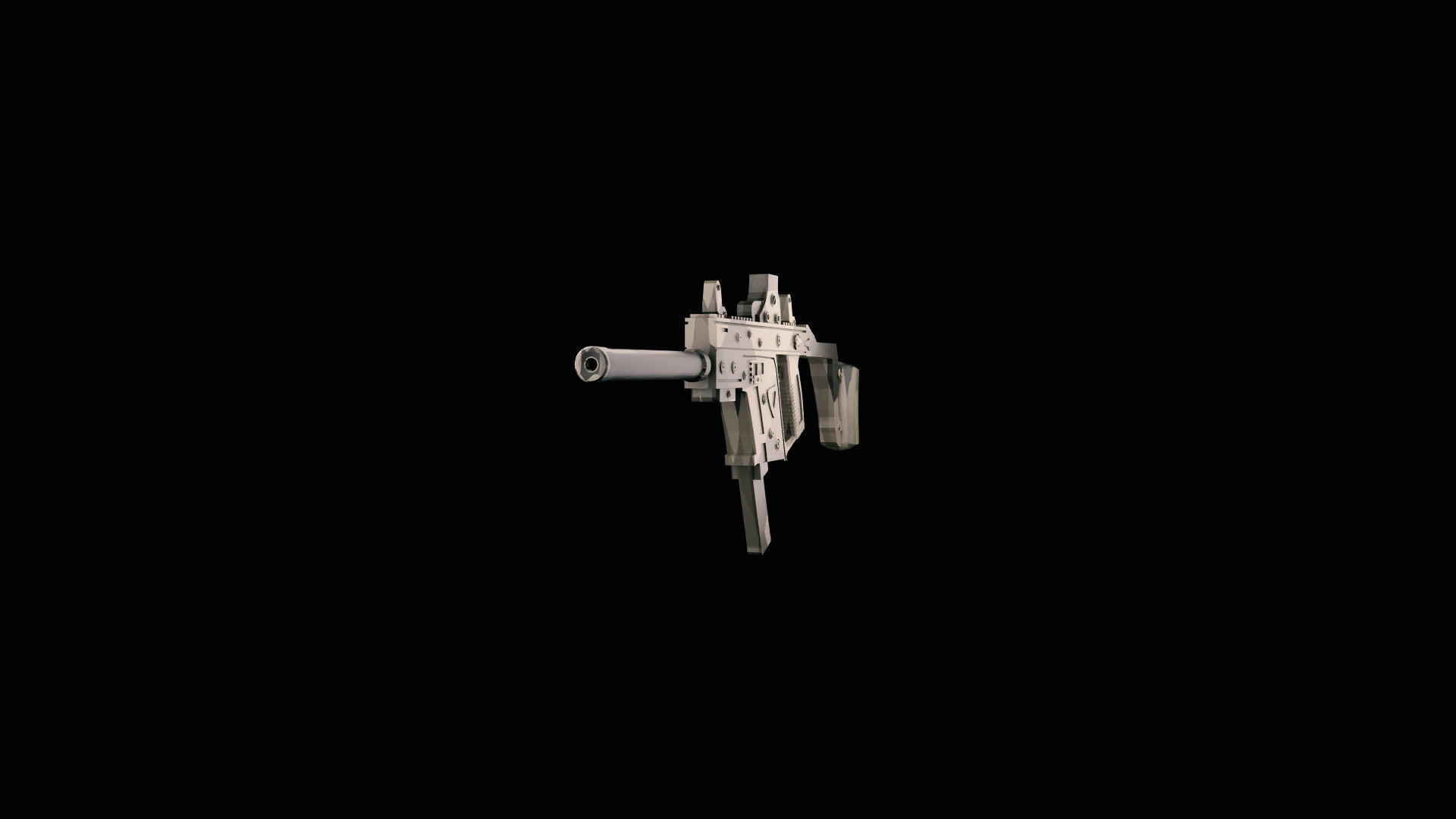 Kriss Vector Low-poly 3D model_1