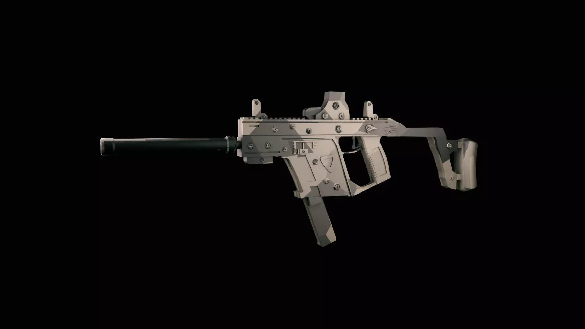 Kriss Vector Low-poly 3D model_0