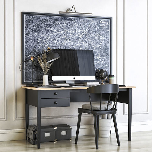 Office workplace 28 3D model
