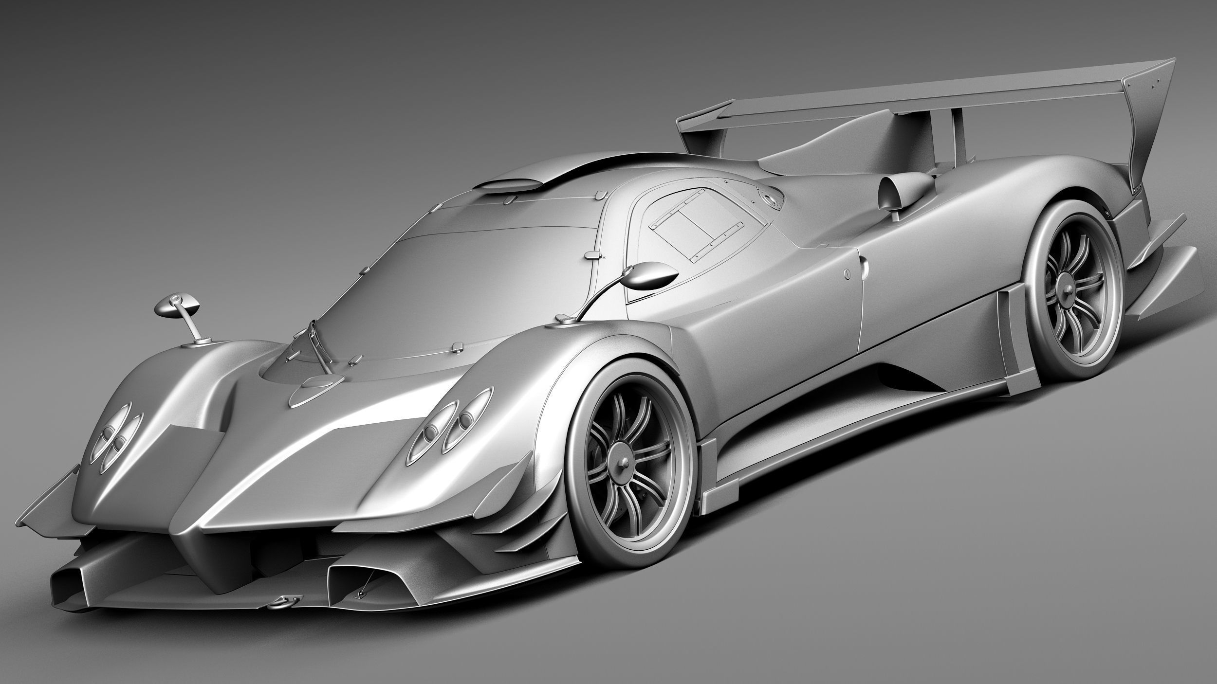 Pagani Zonda Revolucion 2013 3D model_8