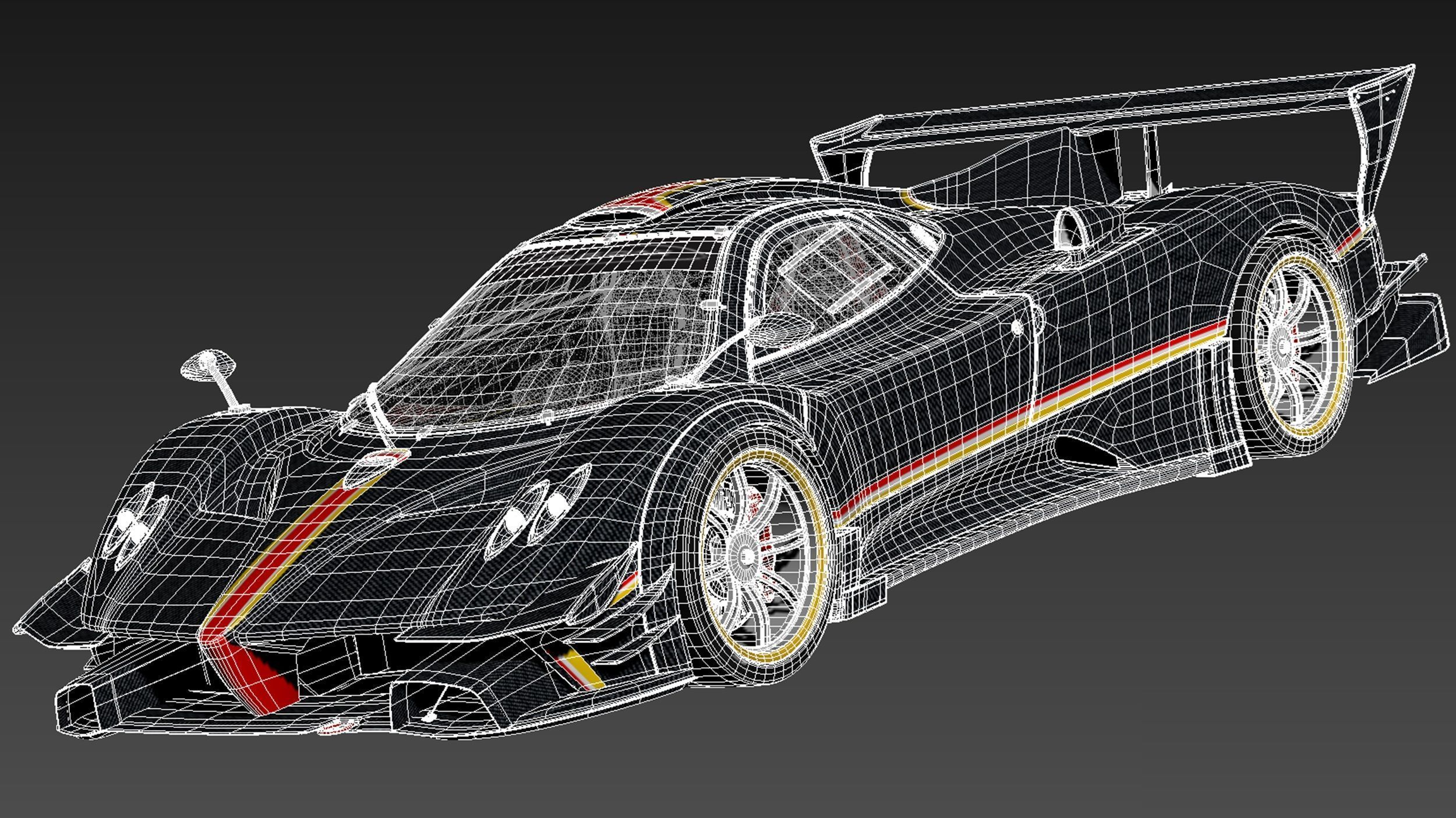 Pagani Zonda Revolucion 2013 3D model_16