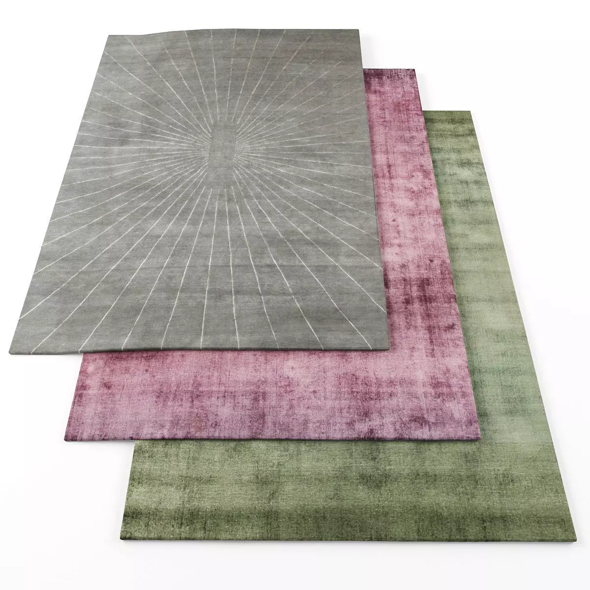 Rugs-867 three rugs Low-poly 3D model_0