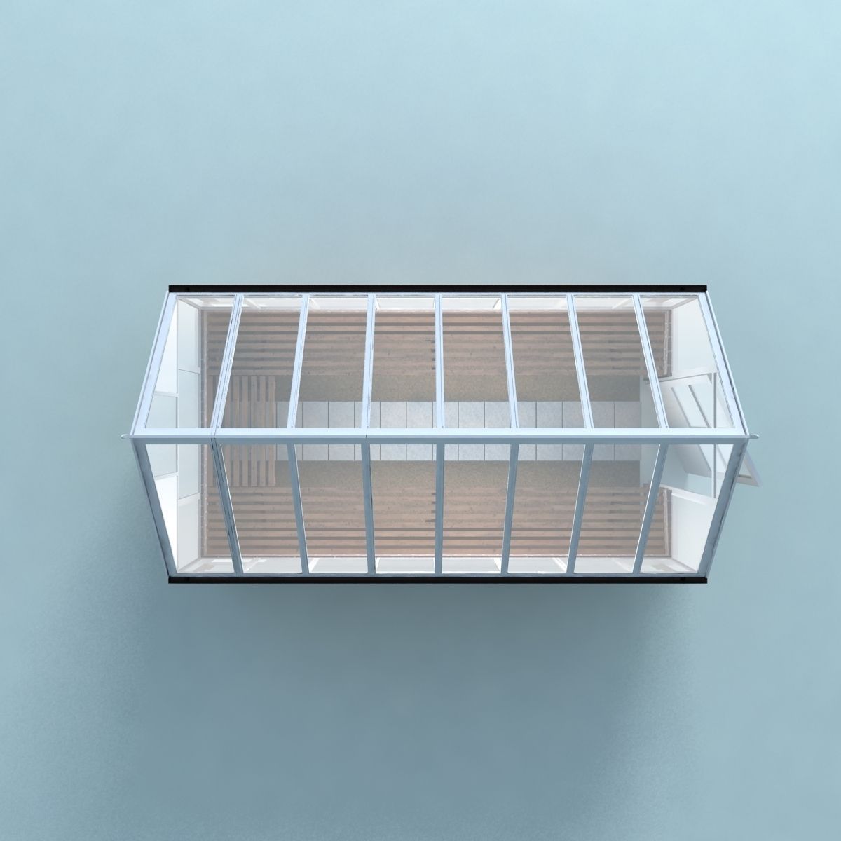 Greenhouse brick 3D model_7