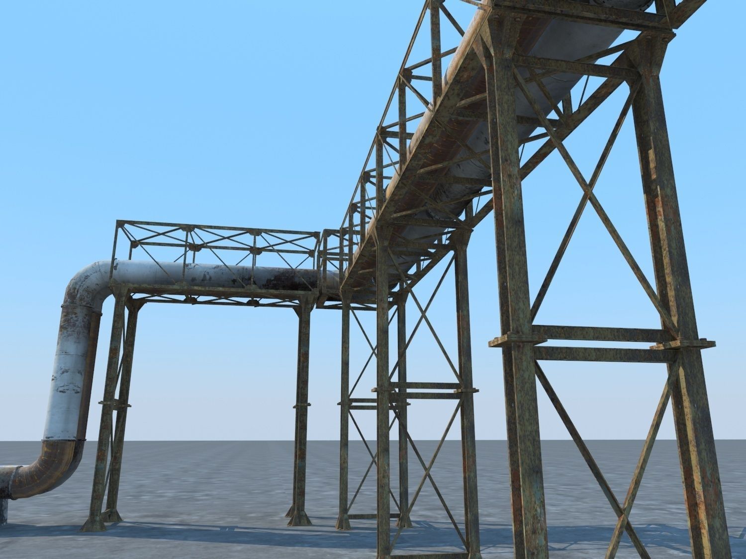 Pipeline Industrial 3D model_7