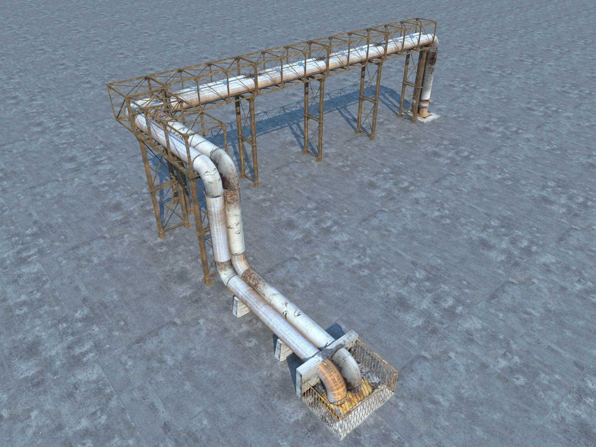 Pipeline Industrial 3D model_5