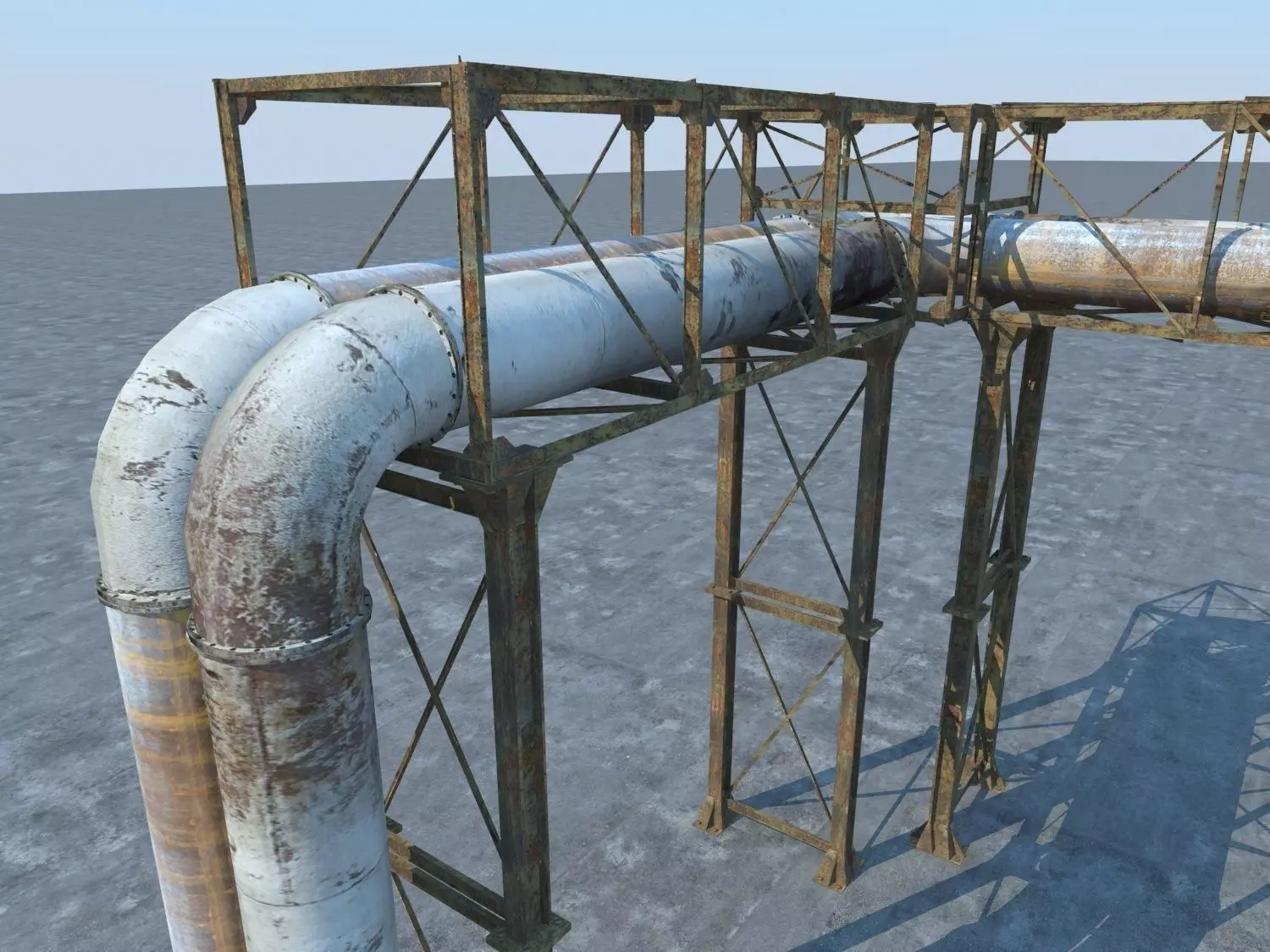 Pipeline Industrial 3D model_0