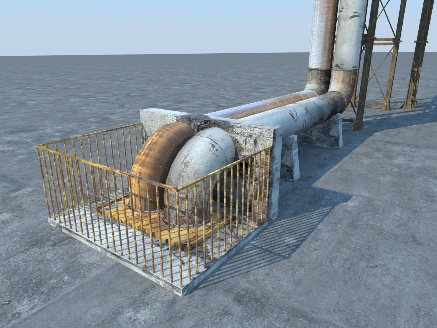 Pipeline Industrial 3D model_4