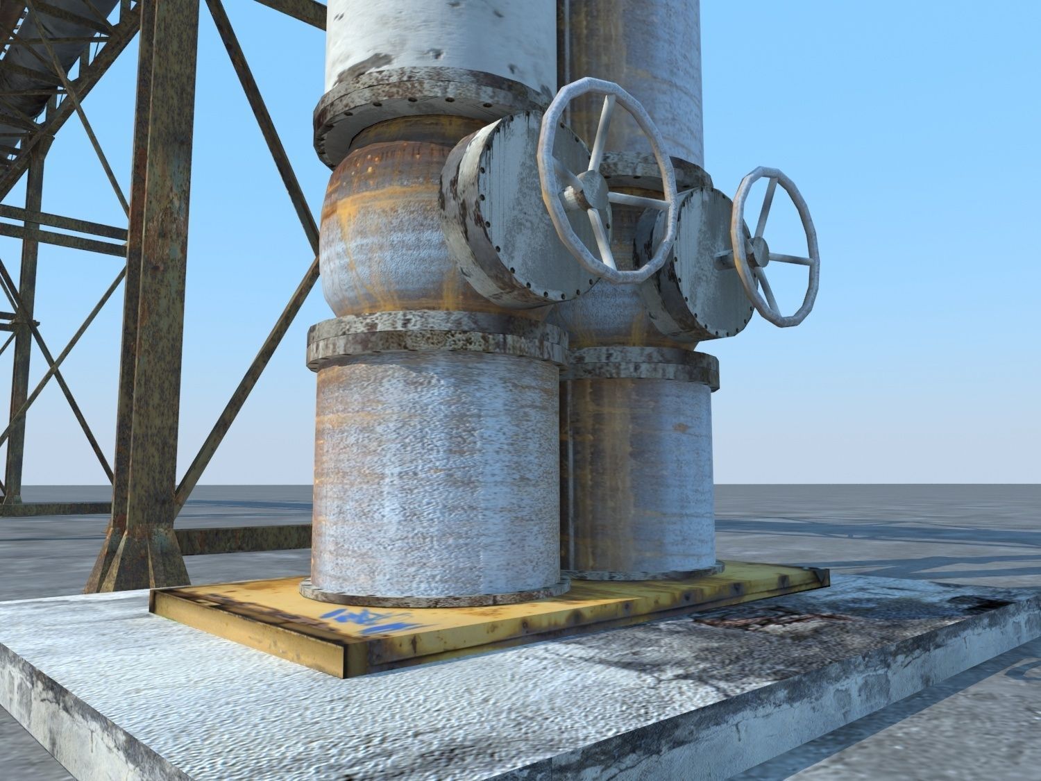 Pipeline Industrial 3D model_8