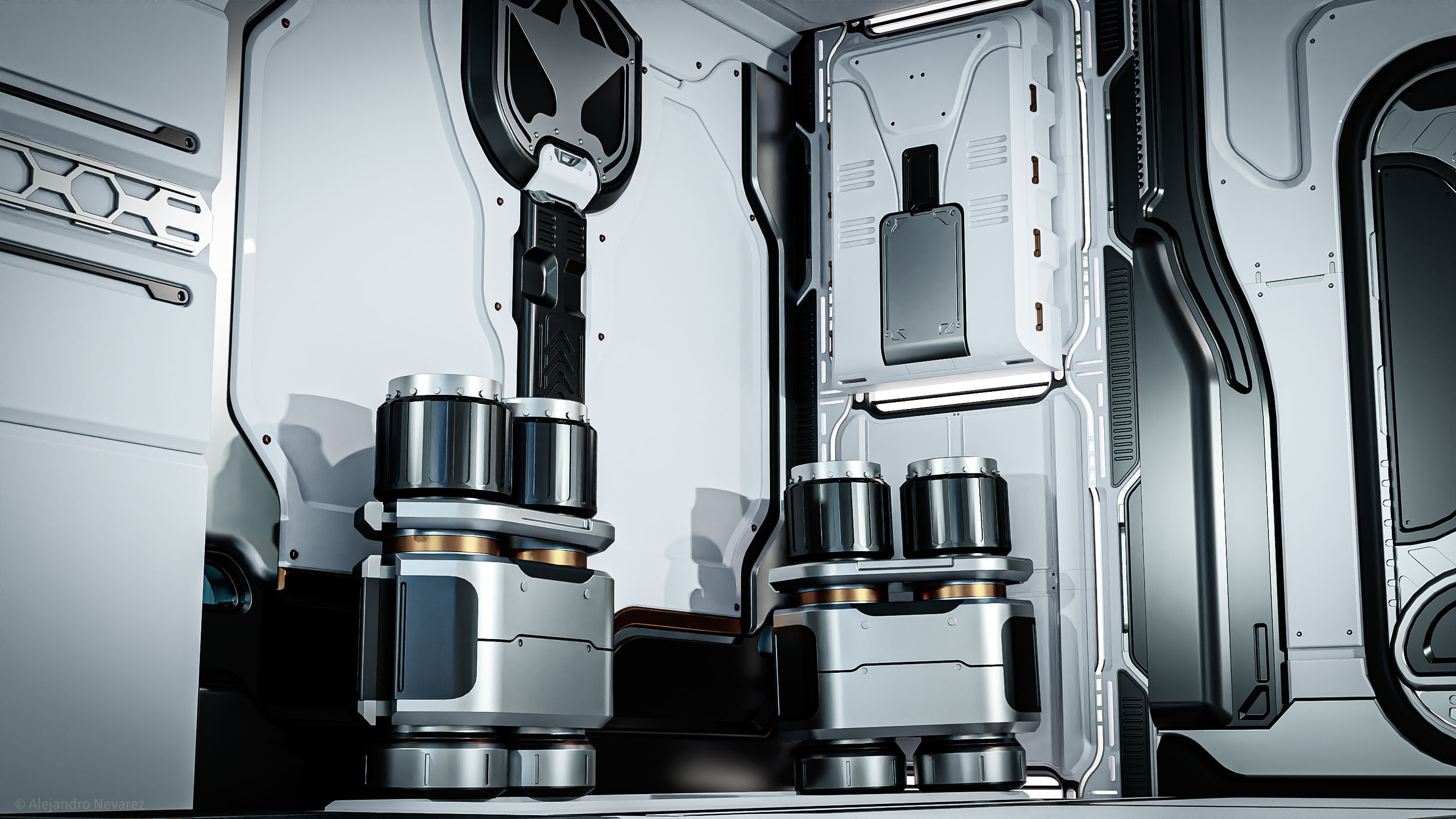 26 Sci-Fi 3D models - Interior Asset Pack 3D model_3