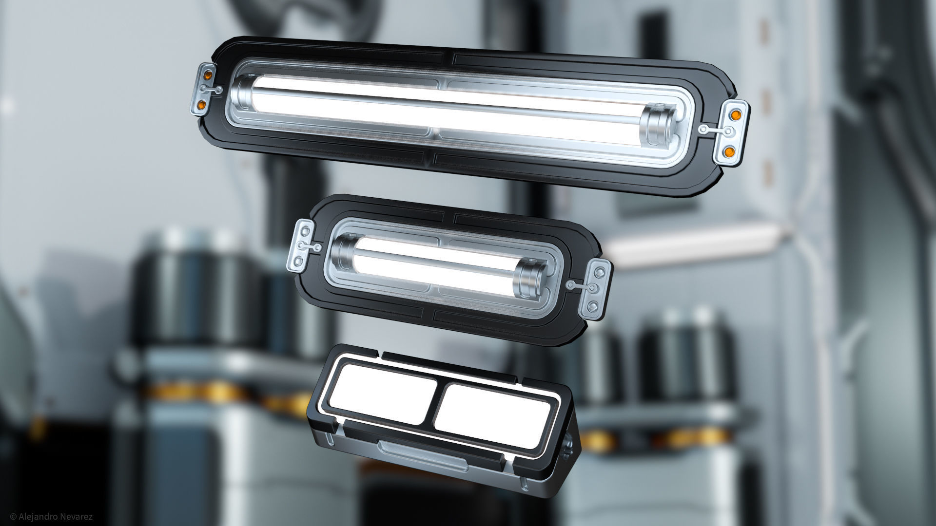 26 Sci-Fi 3D models - Interior Asset Pack 3D model_15