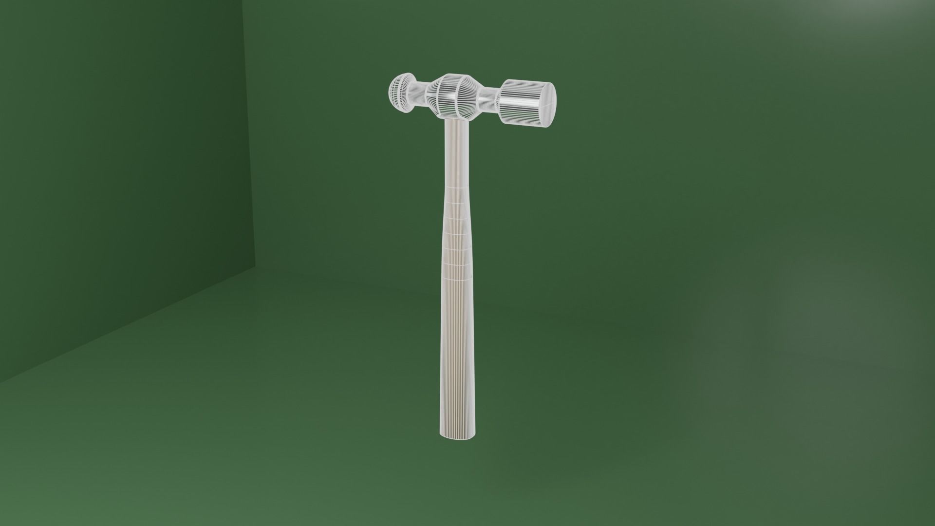 Realistic Hammer Low Poly Prop Free low-poly 3D model_3