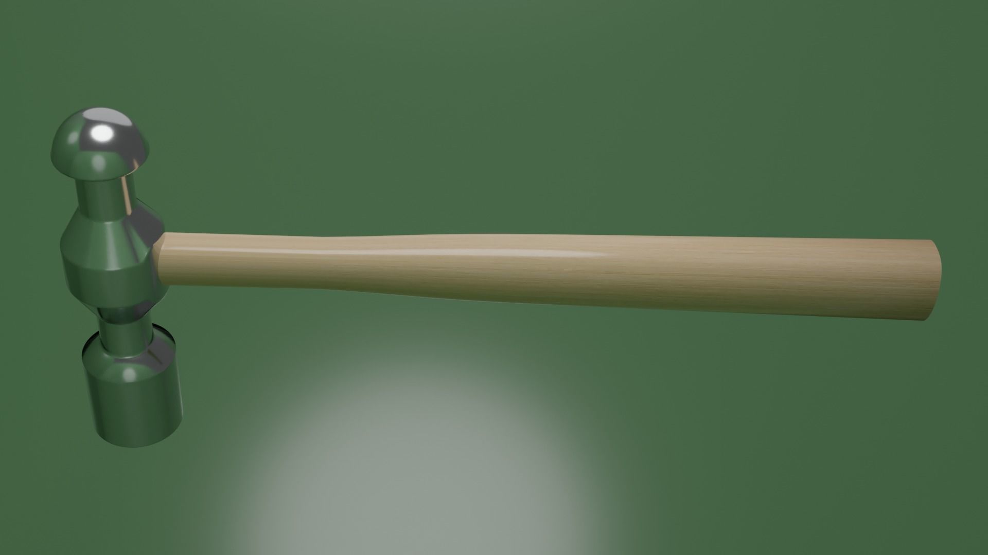 Realistic Hammer Low Poly Prop Free low-poly 3D model_6