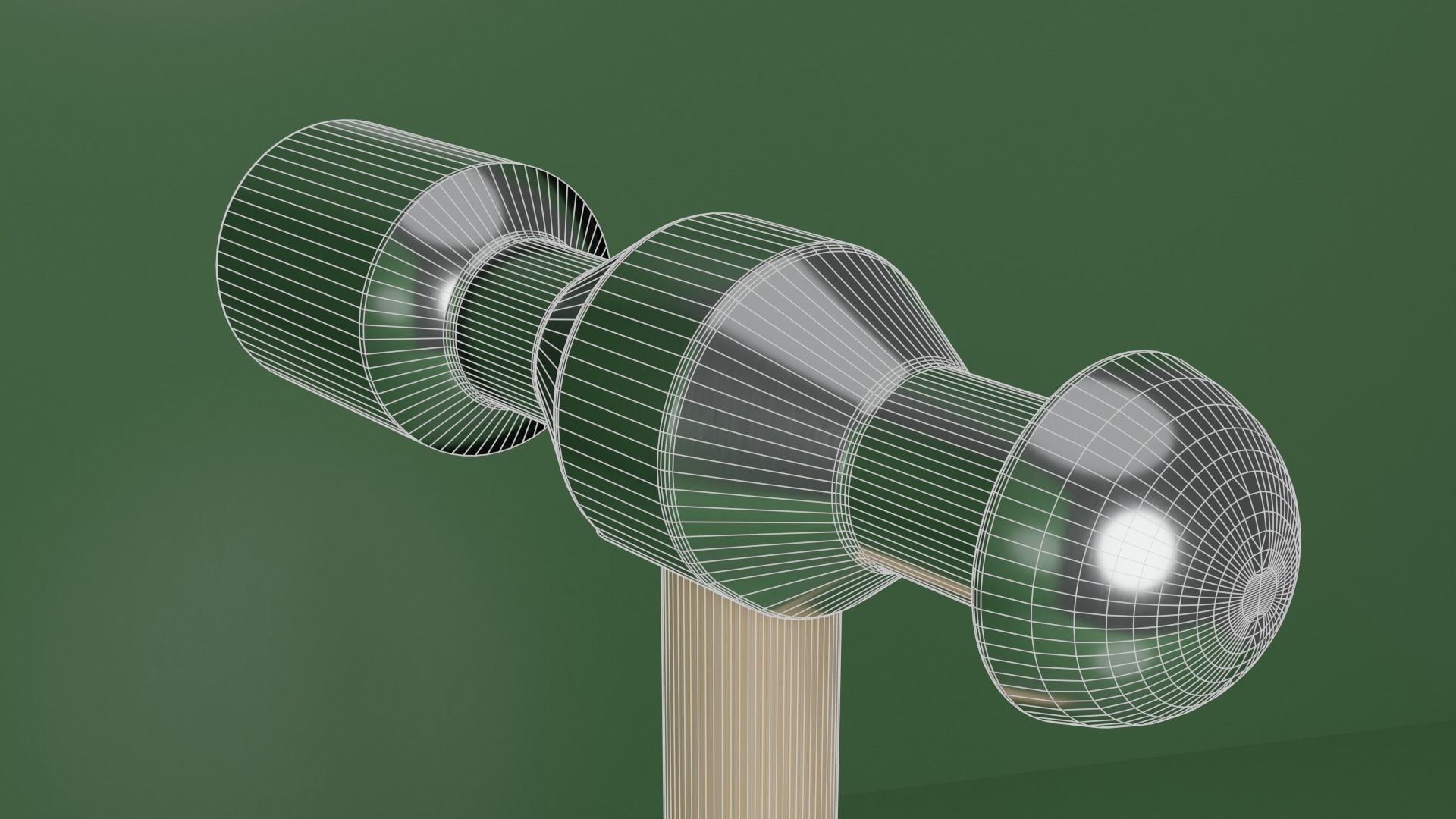 Realistic Hammer Low Poly Prop Free low-poly 3D model_1