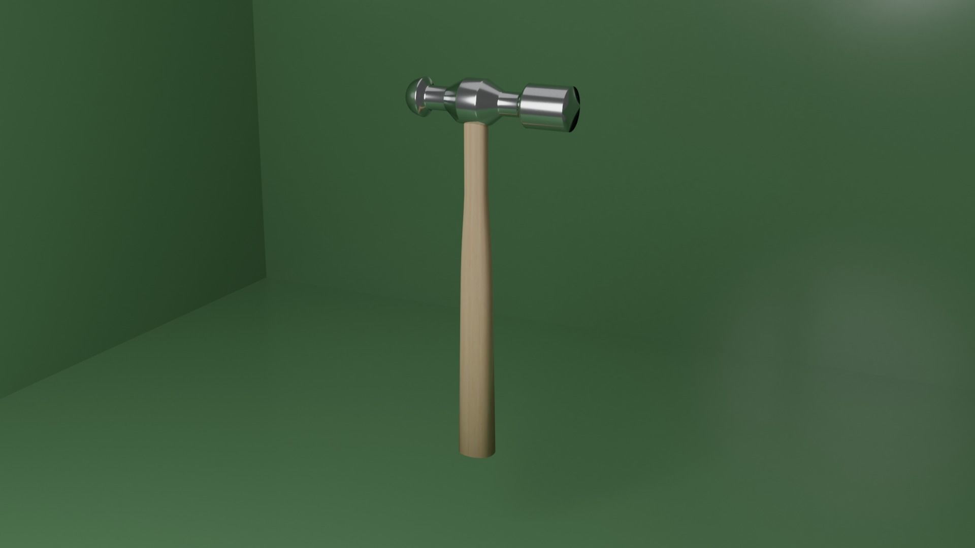 Realistic Hammer Low Poly Prop Free low-poly 3D model_4