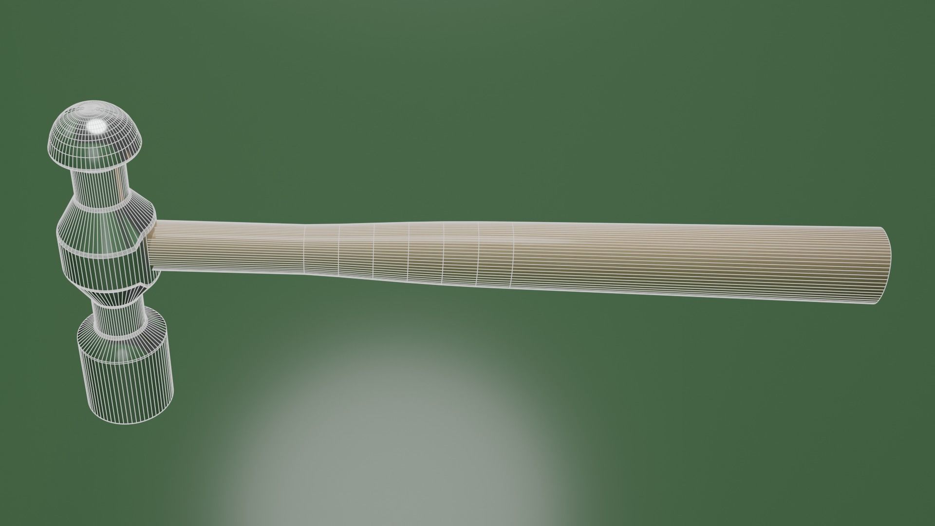 Realistic Hammer Low Poly Prop Free low-poly 3D model_5