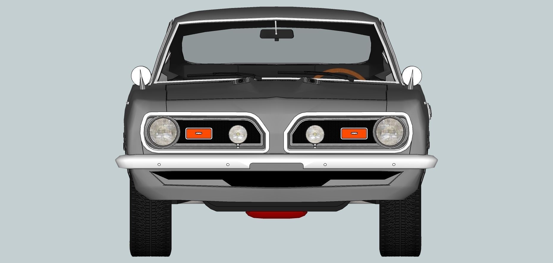 Plymouth Barracuda Fast-back 1969 3D model_14