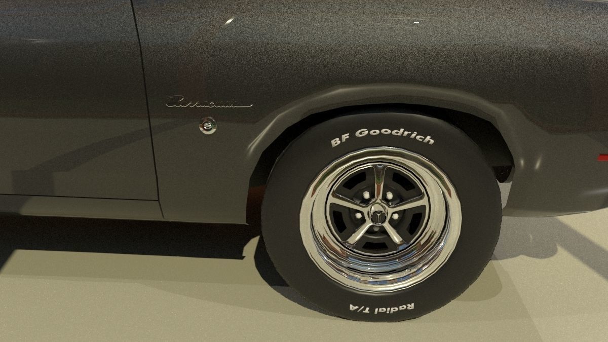 Plymouth Barracuda Fast-back 1969 3D model_3