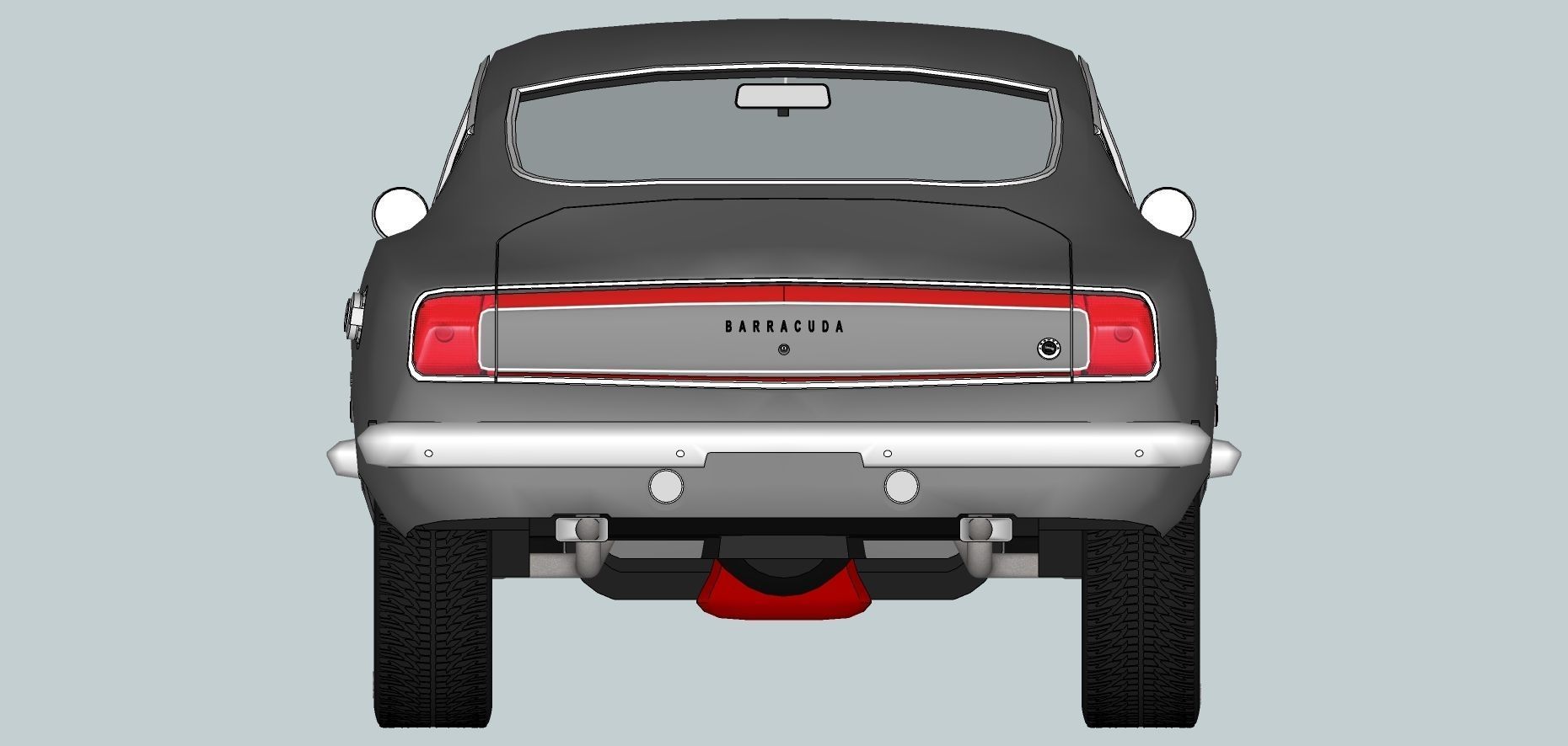 Plymouth Barracuda Fast-back 1969 3D model_15