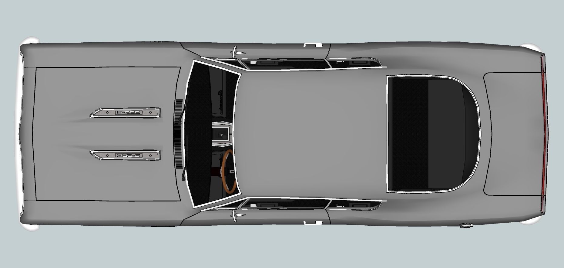 Plymouth Barracuda Fast-back 1969 3D model_18