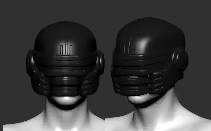 helmet high poly sculpt 3d printable 3D model