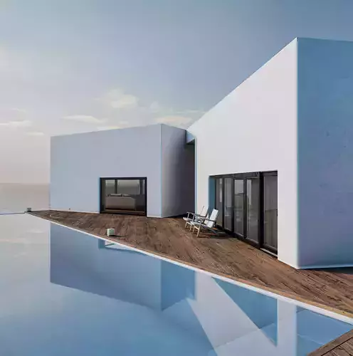 3D Scene Exterior Lumion 10 Ready to Render - Effects Included -