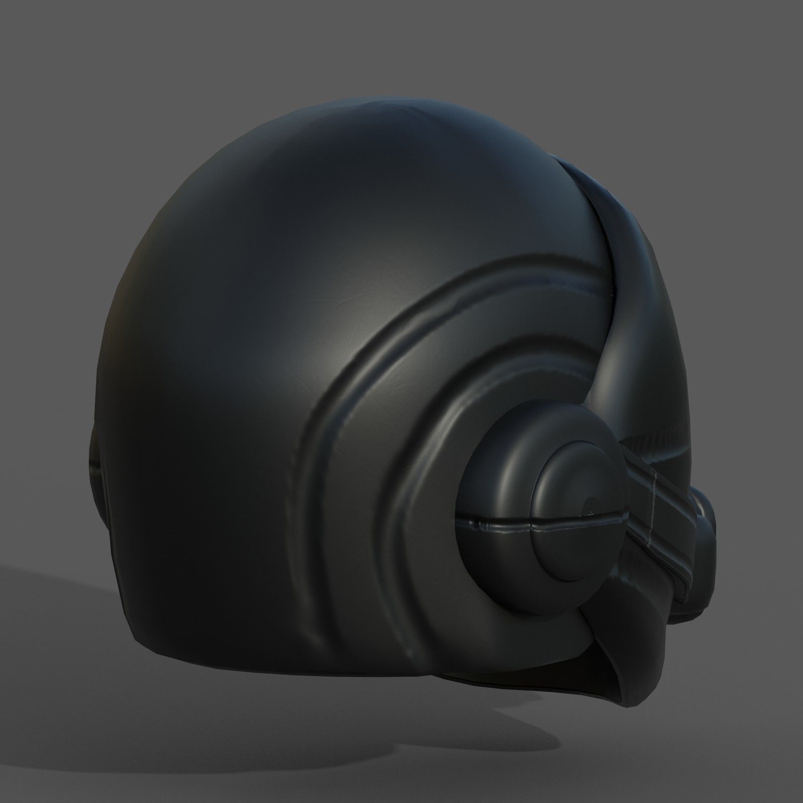 Gas mask helmet scifi fantasy armor hats military Low-poly Low-poly 3D model_3