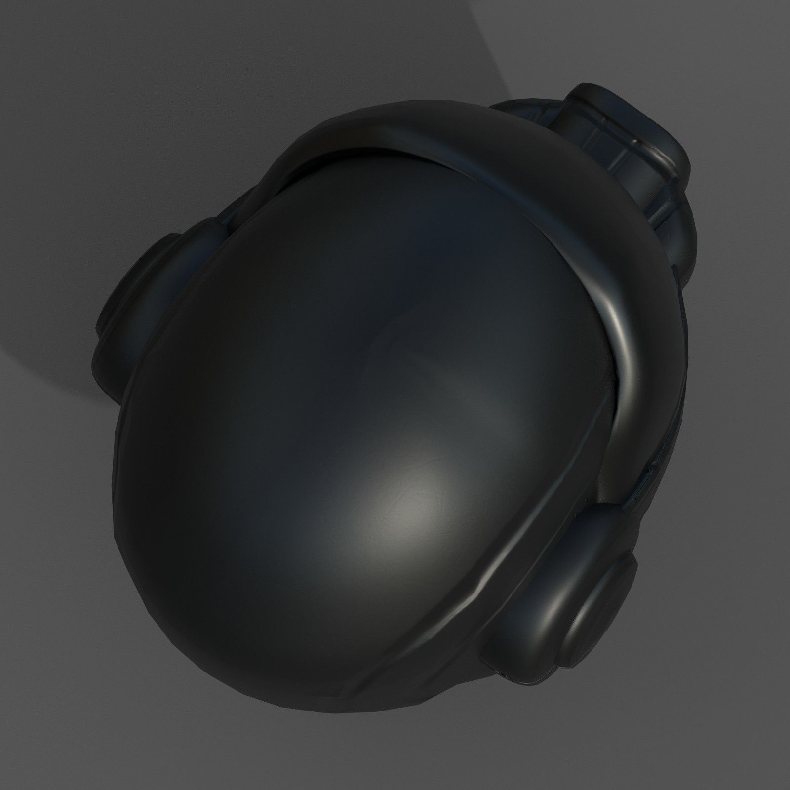 Gas mask helmet scifi fantasy armor hats military Low-poly Low-poly 3D model_4