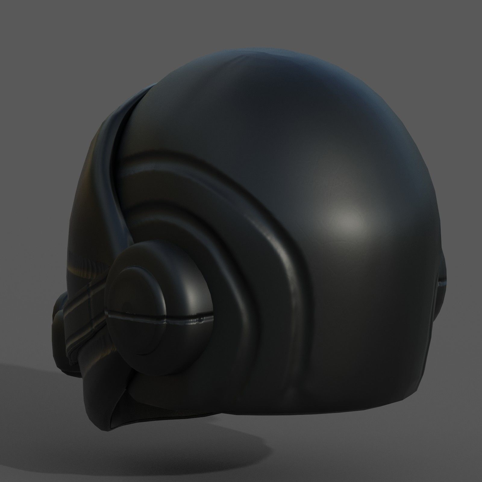 Gas mask helmet scifi fantasy armor hats military Low-poly Low-poly 3D model_6