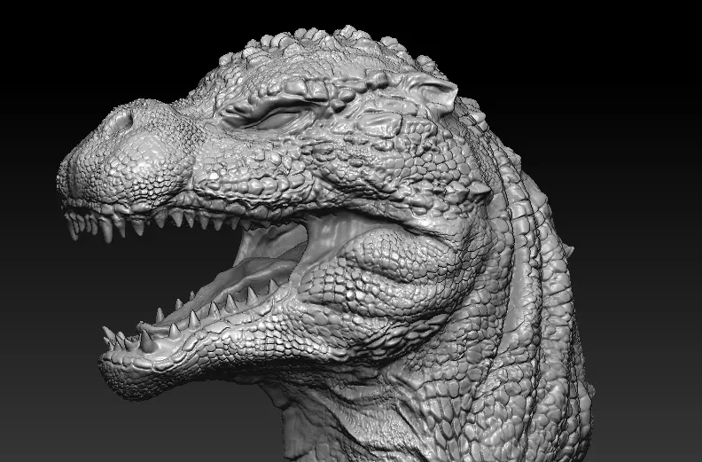 Stan Godzilla Head bust 3D model