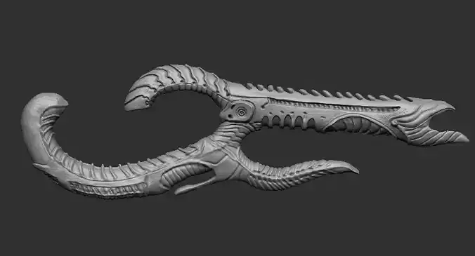 xenogun head of snake 3D model