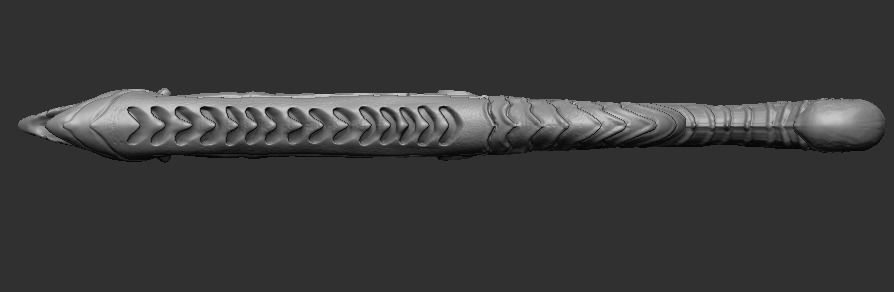 xenogun head of snake 3D model_5