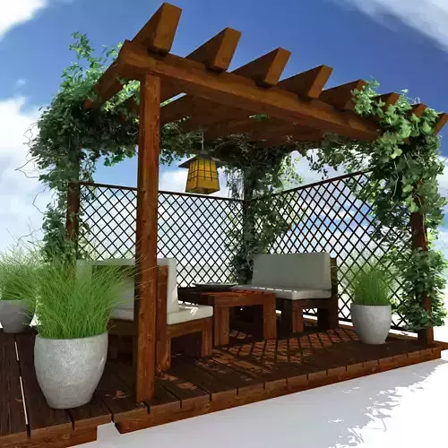 Pergola Garden 3D model