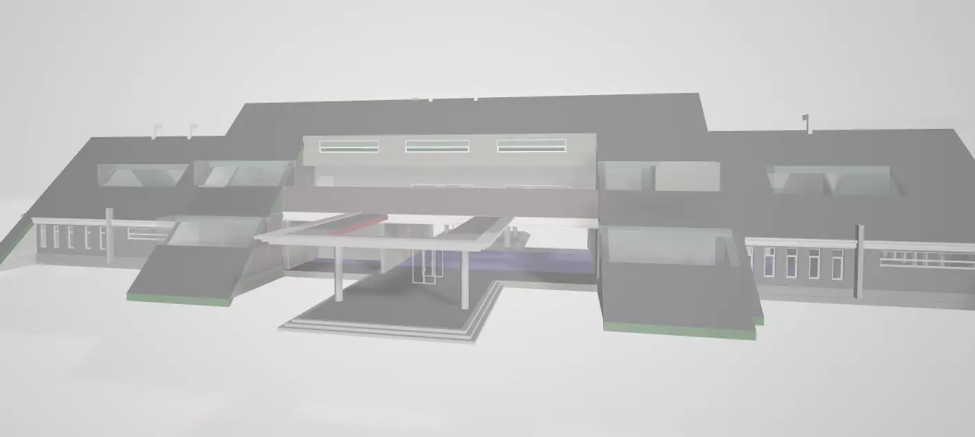 The triangle building 3D model_0