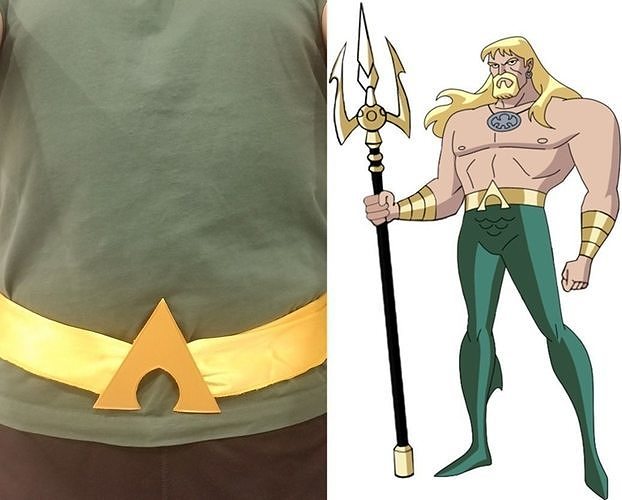 DCAU Aquaman Belt Buckle 3D print model