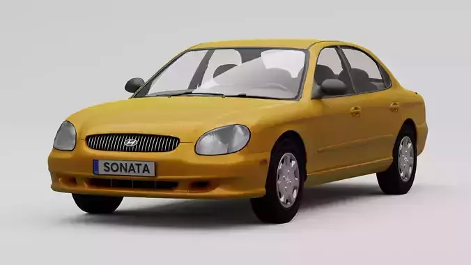 Hyundai Sonata EF  Low-poly 3D model