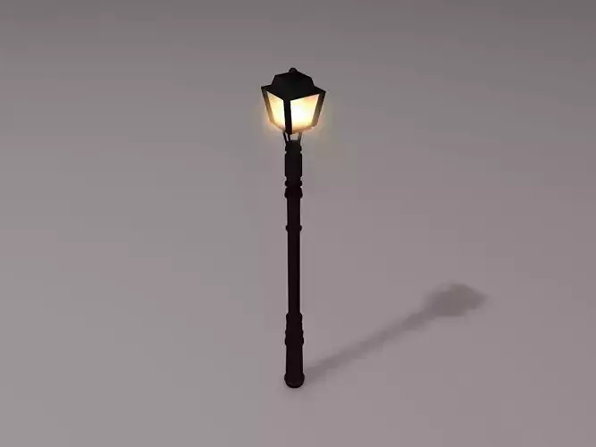 Medieval lamp post
