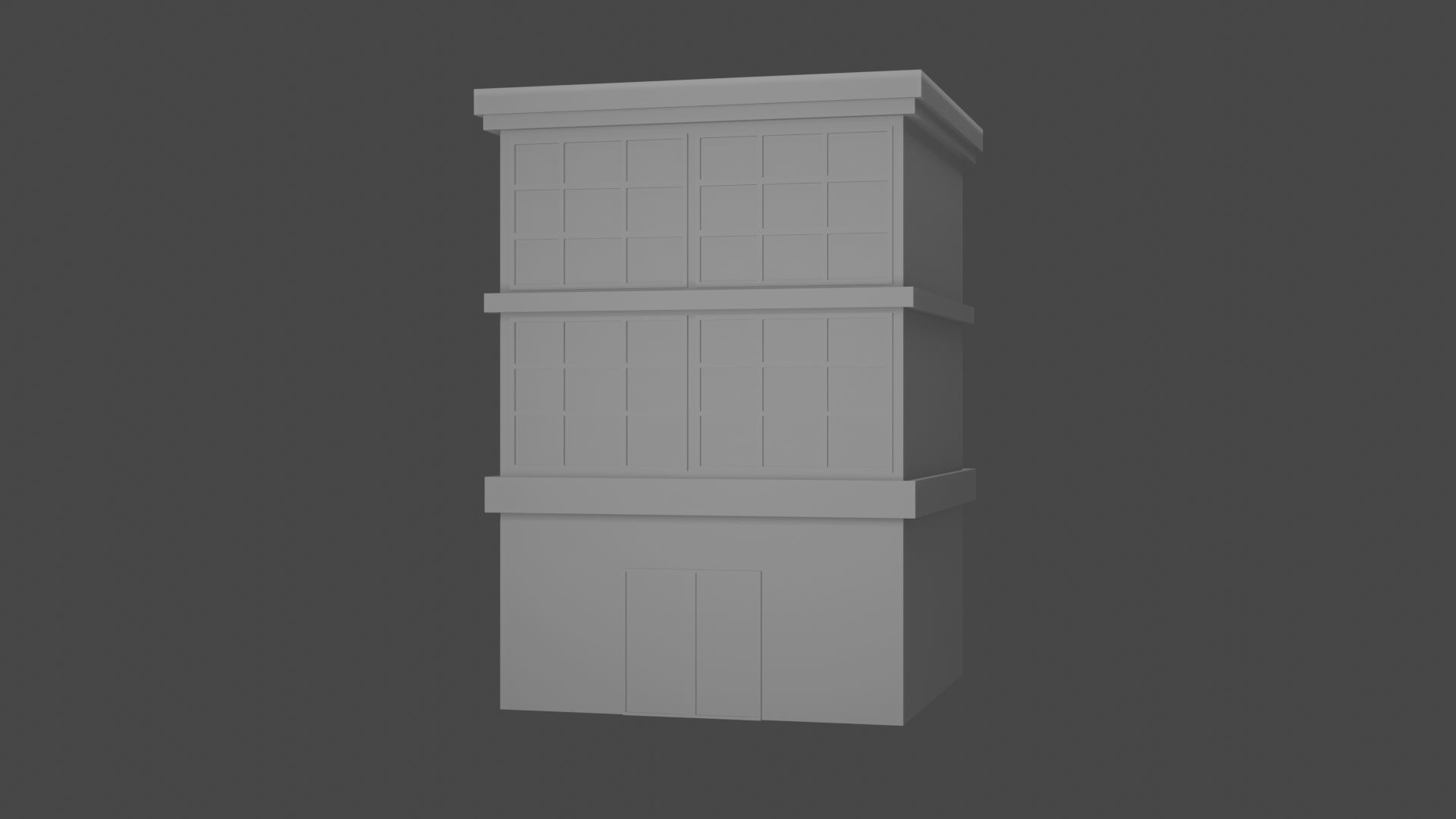 Generic Building  3D model_1