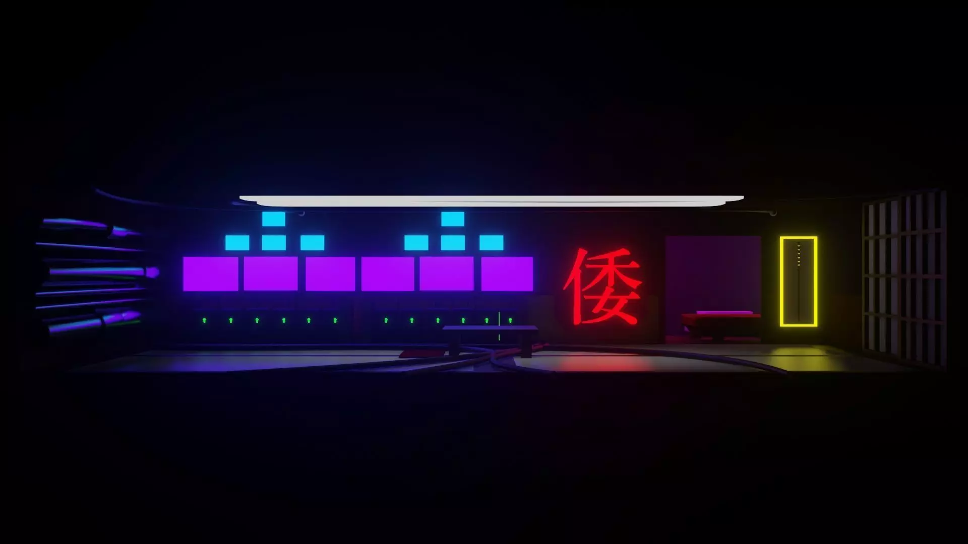 Cyberpunk Room 3D model_0