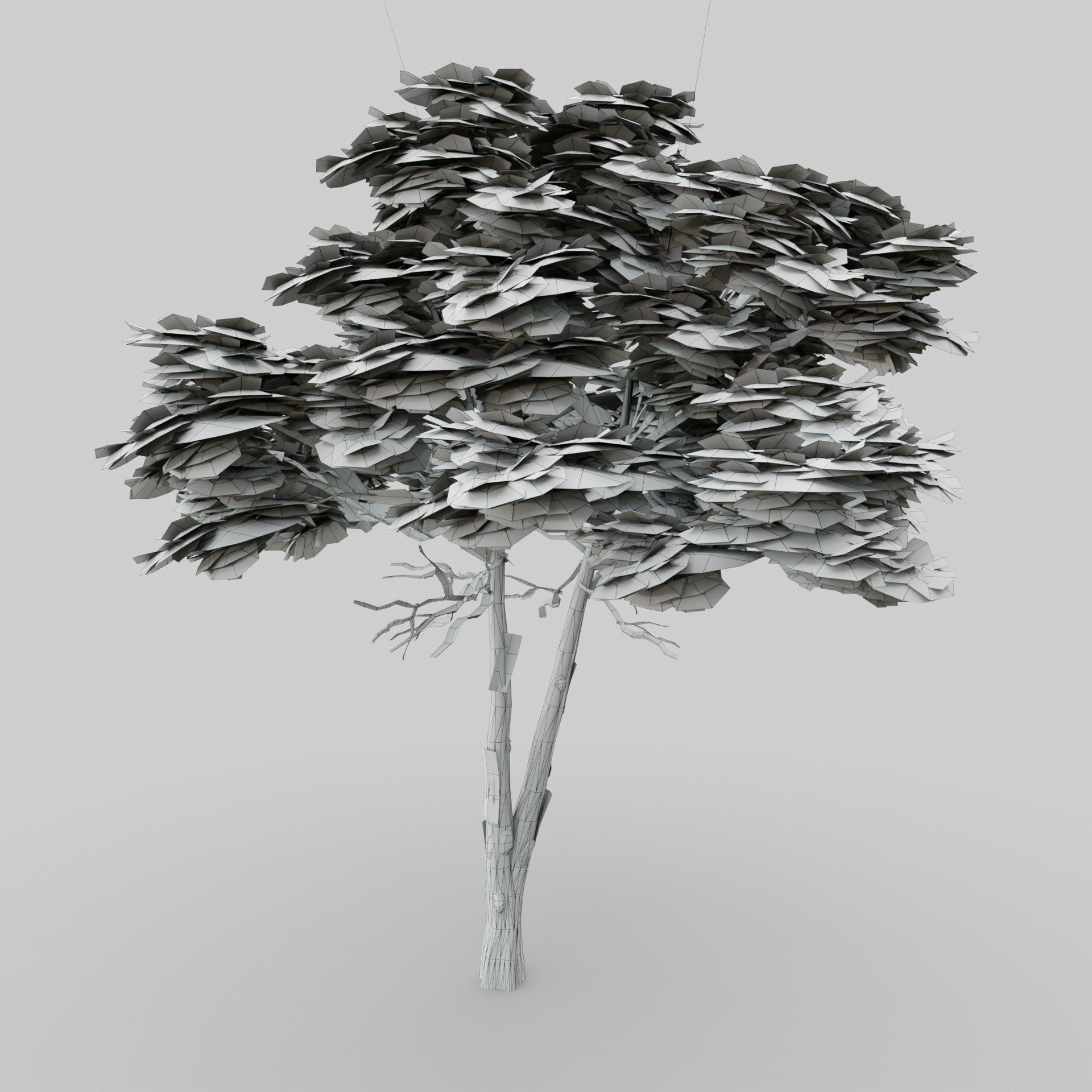 Tree 1 Lowpoly 3D model_9