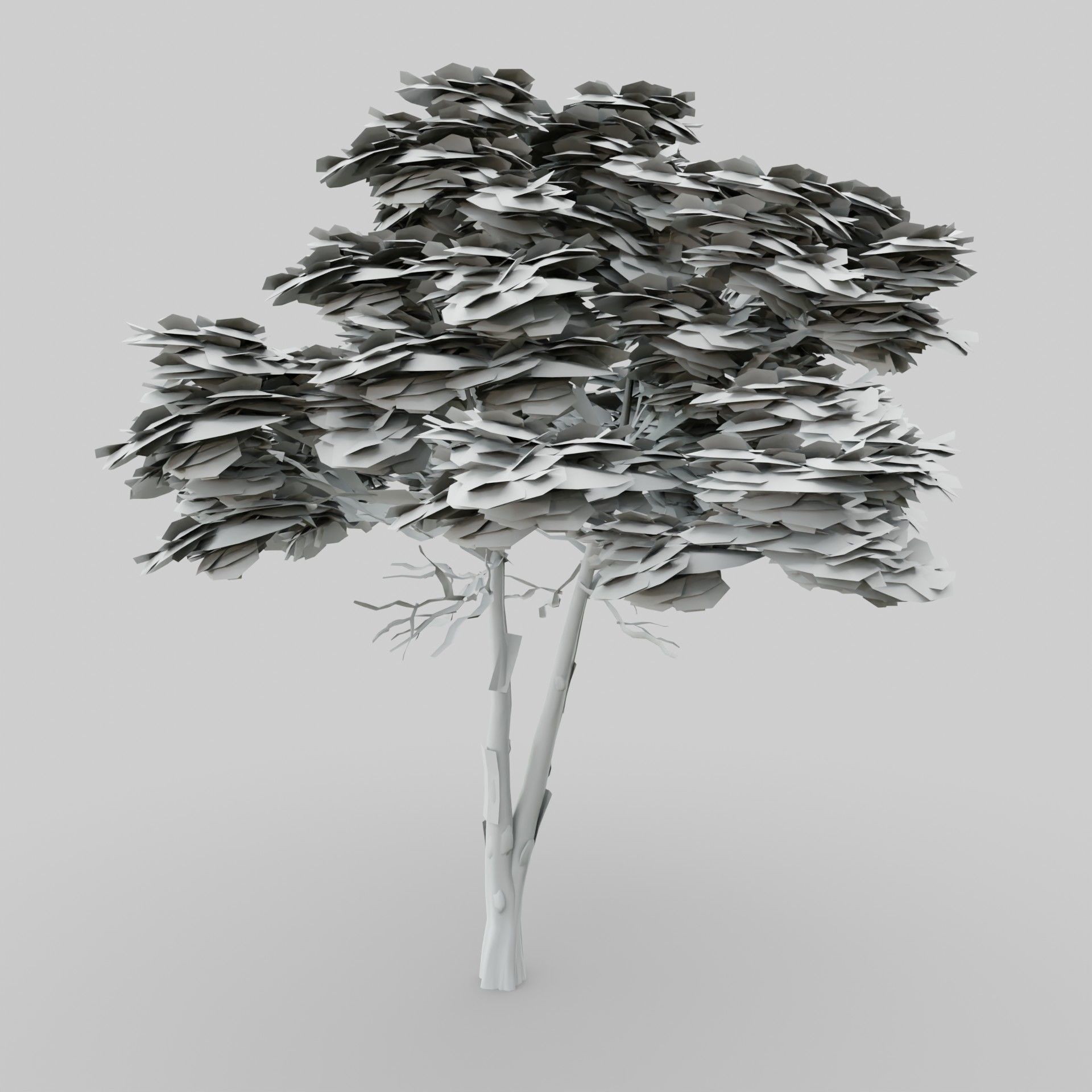 Tree 1 Lowpoly 3D model_8