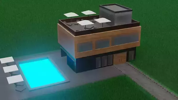 House modern with swimming pool