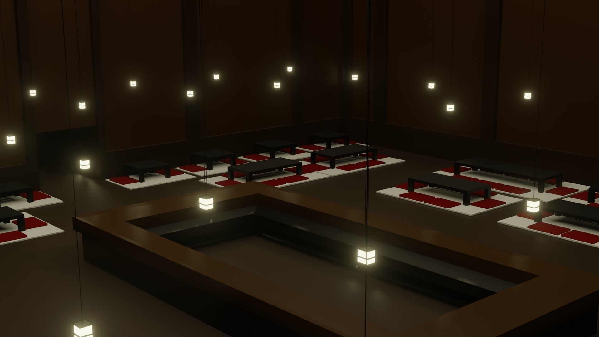 Japanese restaurant  3D model_1