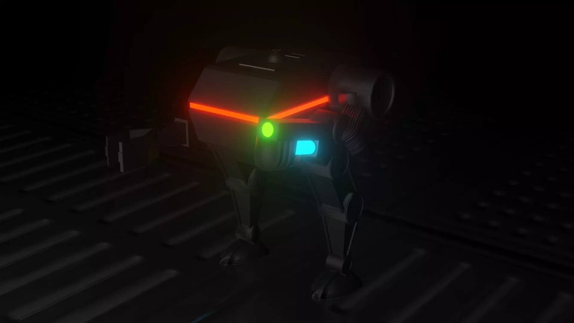 Mecha star wars robot 3D model_0