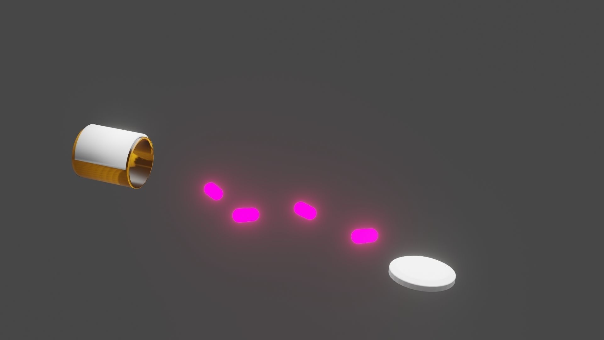 Bottle of pills 3D model_1